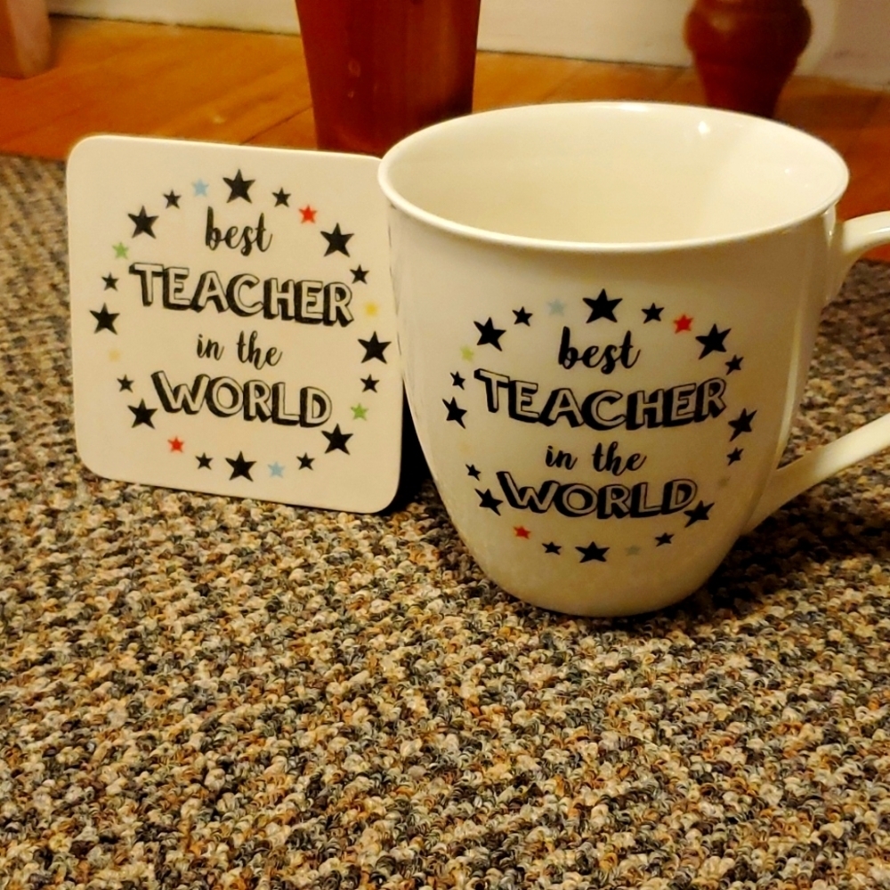 Milly Green Mug and Coaster set.